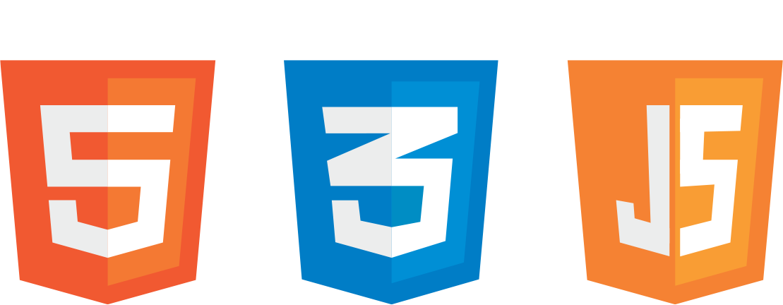 logo de JS, HTML e CSS